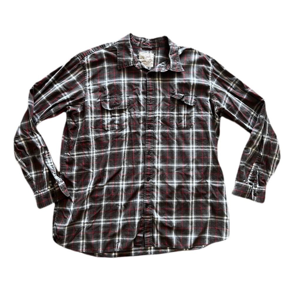 Article 365 plaid button down shirt XXL 100% cotton